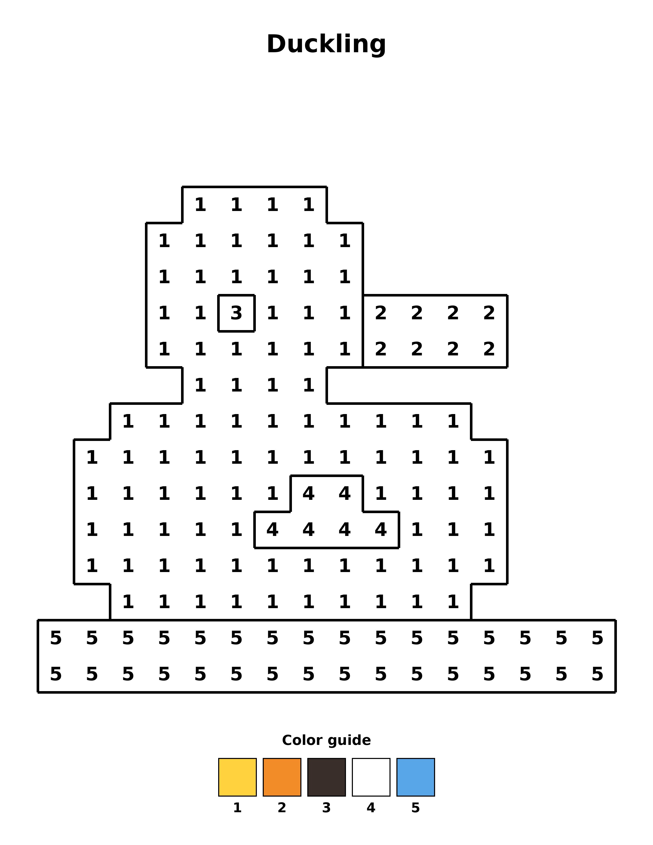 Free printable duckling coloring page — black and white line art for kids