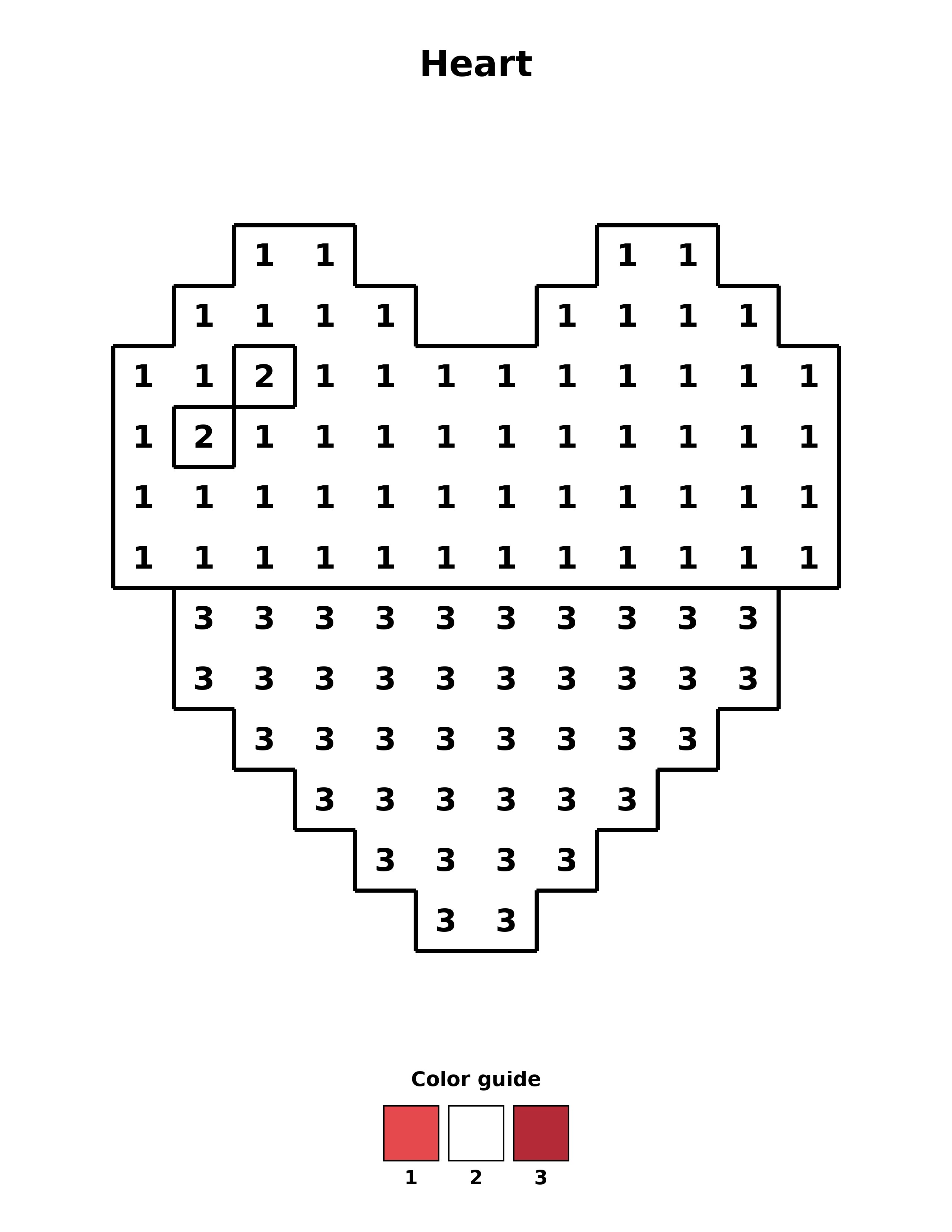 Free printable heart coloring page