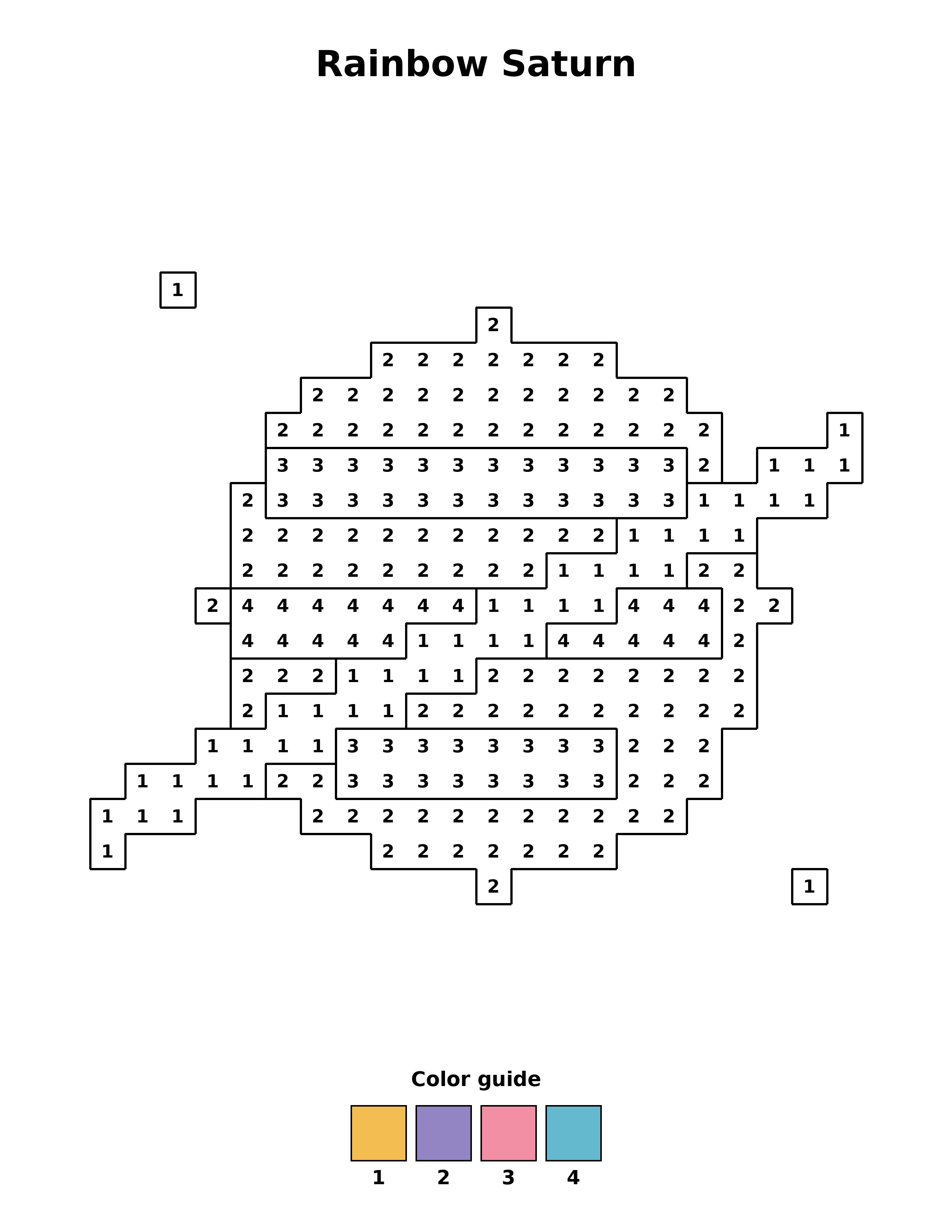 Free printable rainbow saturn coloring page — black and white line art for kids