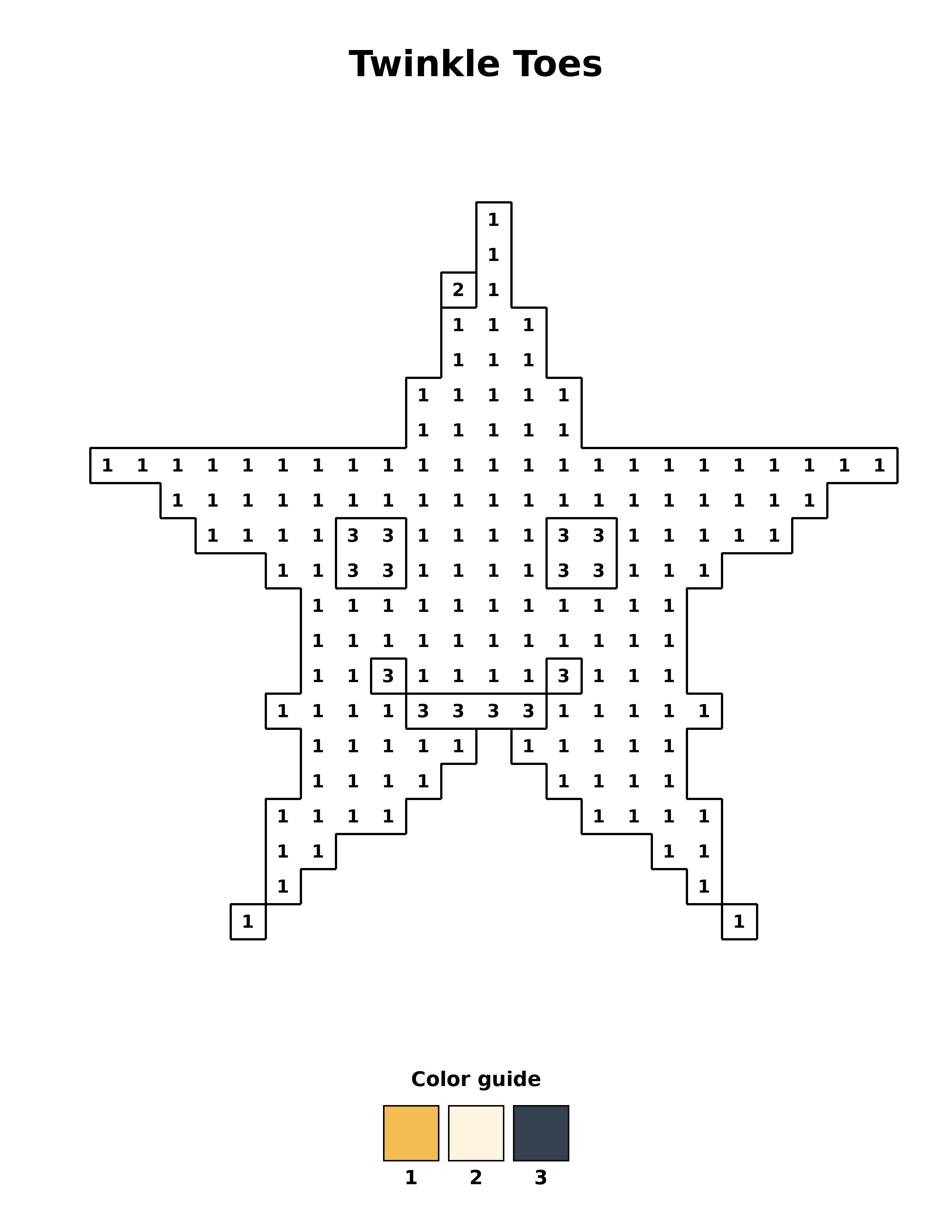 Free printable twinkle toes coloring page — black and white line art for kids