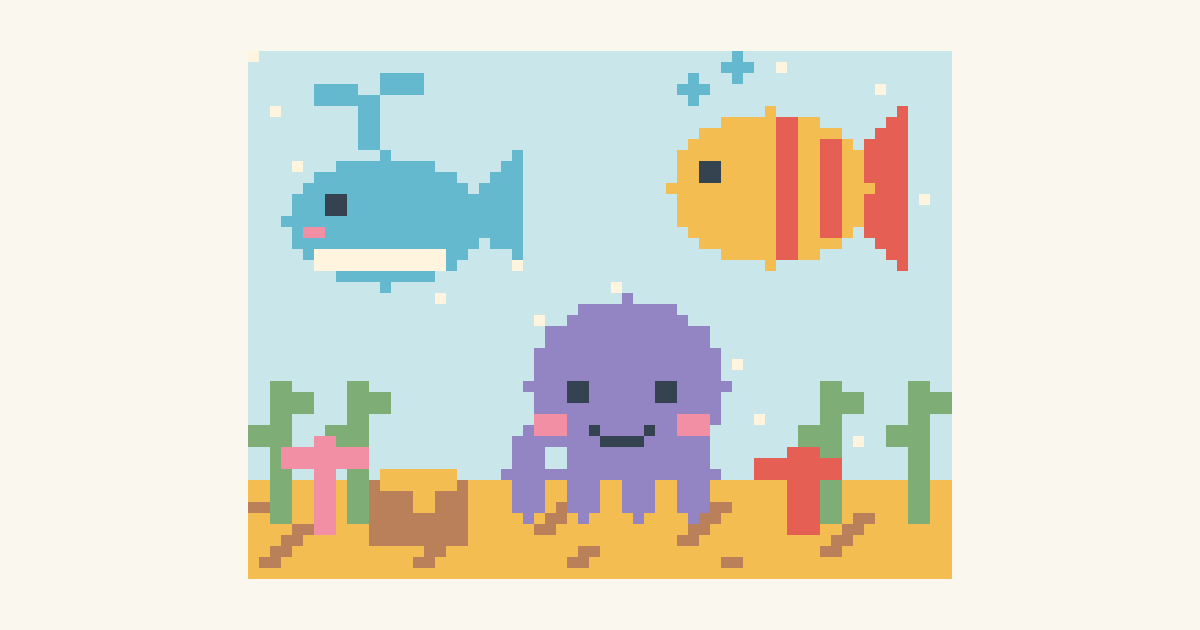 Secrets of Coral Kingdom, a printable color-by-number page