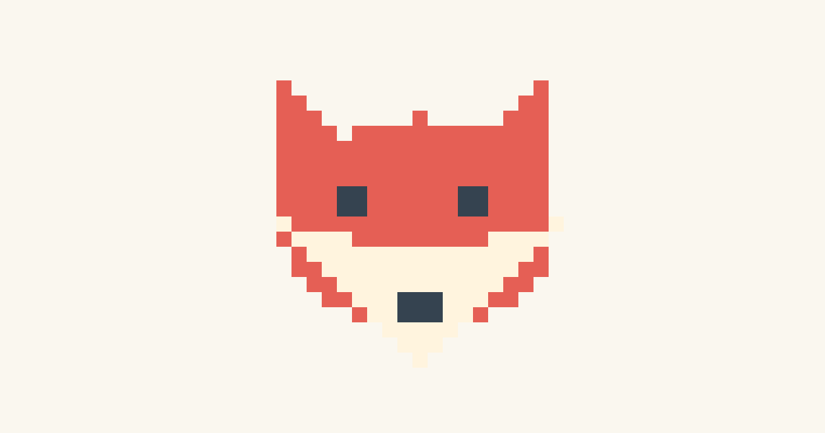 Fern the Fox, a finished pixel picture