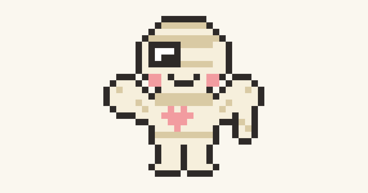 Mummy Hug, a printable color-by-number page