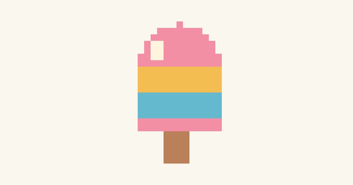 Rainbow Ice Pop, a printable color-by-number page