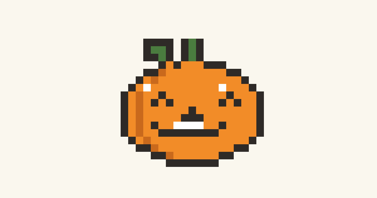 Pumpkin Pal, a printable color-by-number page