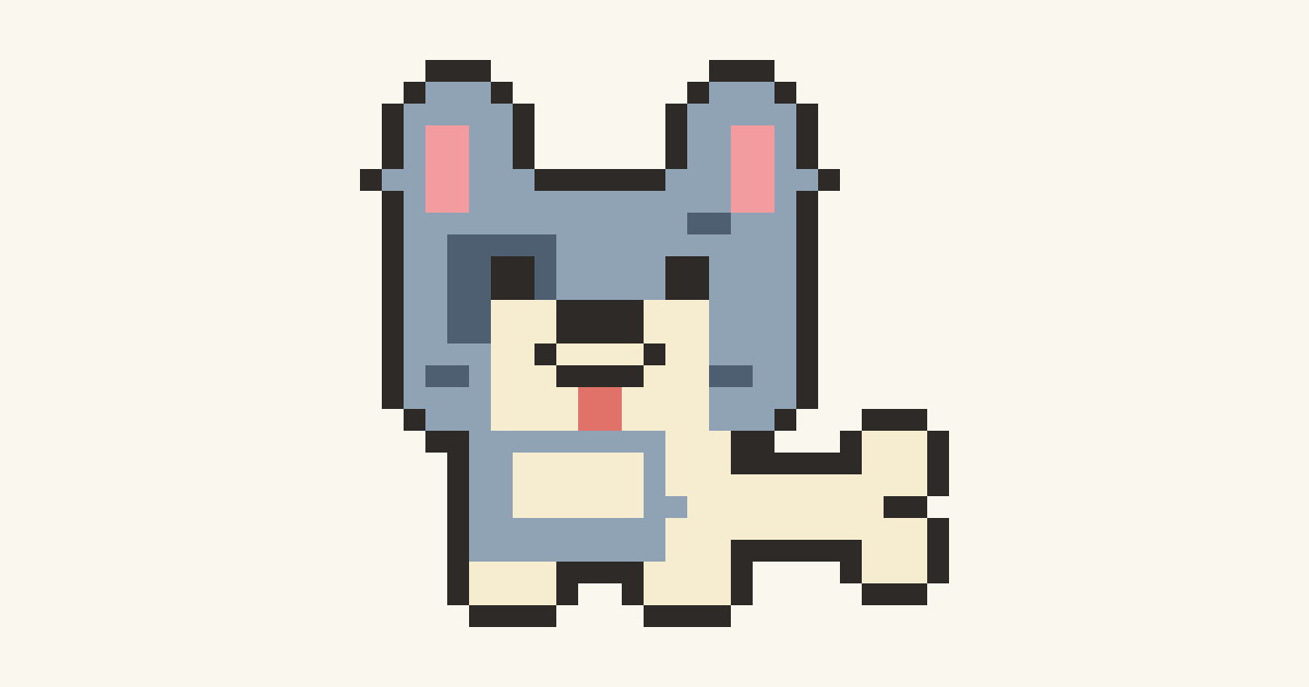 Speckles and the Bone, a finished pixel picture