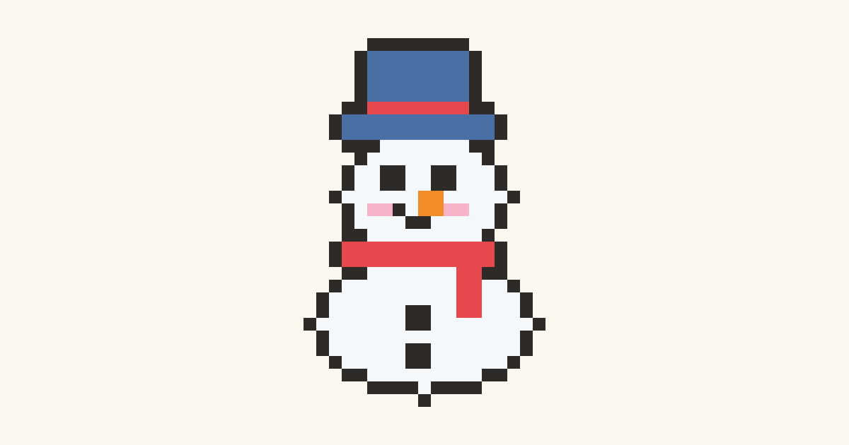 Snow Buddy, a printable color-by-number page